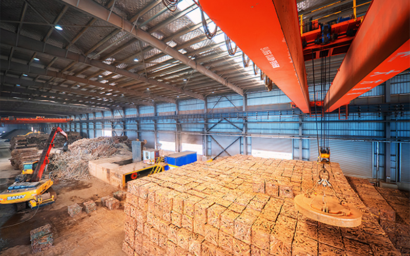 In the first 10 months, 45 million tons of scrap steel was 