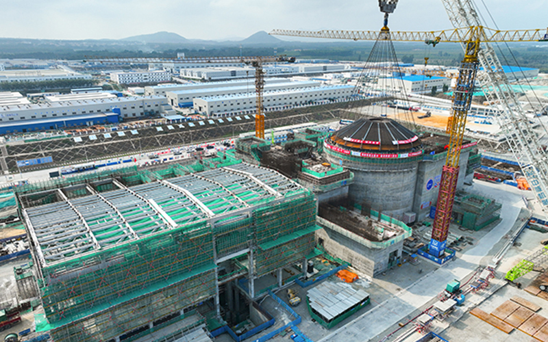 Our company helped Linglong 1 successfully crown the outer dome of the world’s first reactor