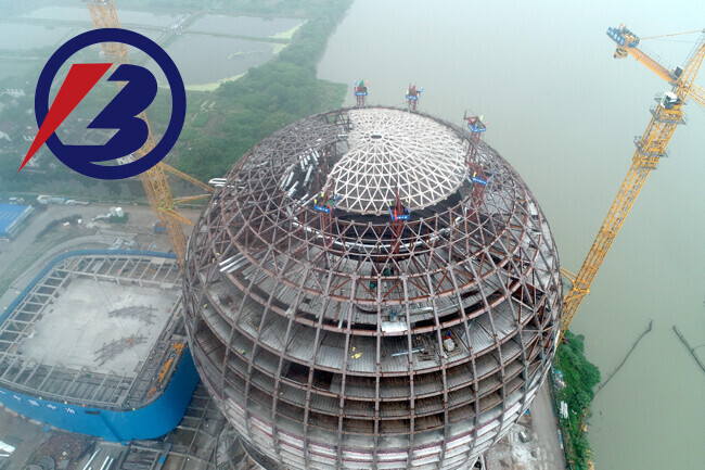 The world's largest spherical building is about to be born.