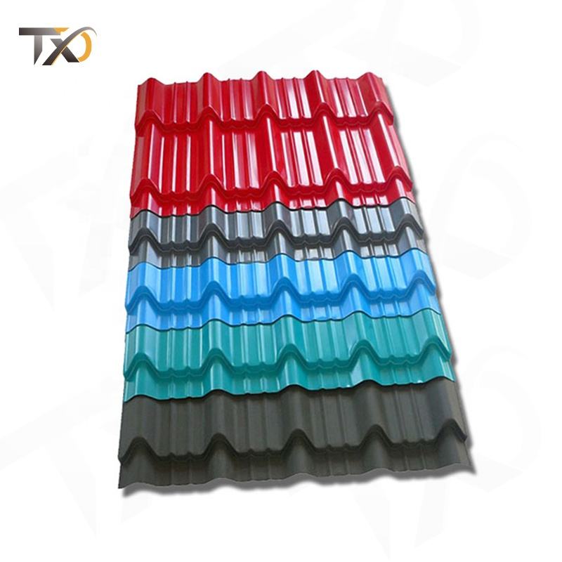 Dx51d Green Red Blue 0.3mm 0.6mm Color Coated Roofing Sheet