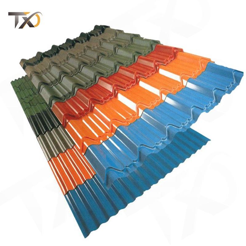 DC01 Ral 6005 Ral 3009 Z30~Z40 0.12-0.13mm Corrugated Roofing Sheet