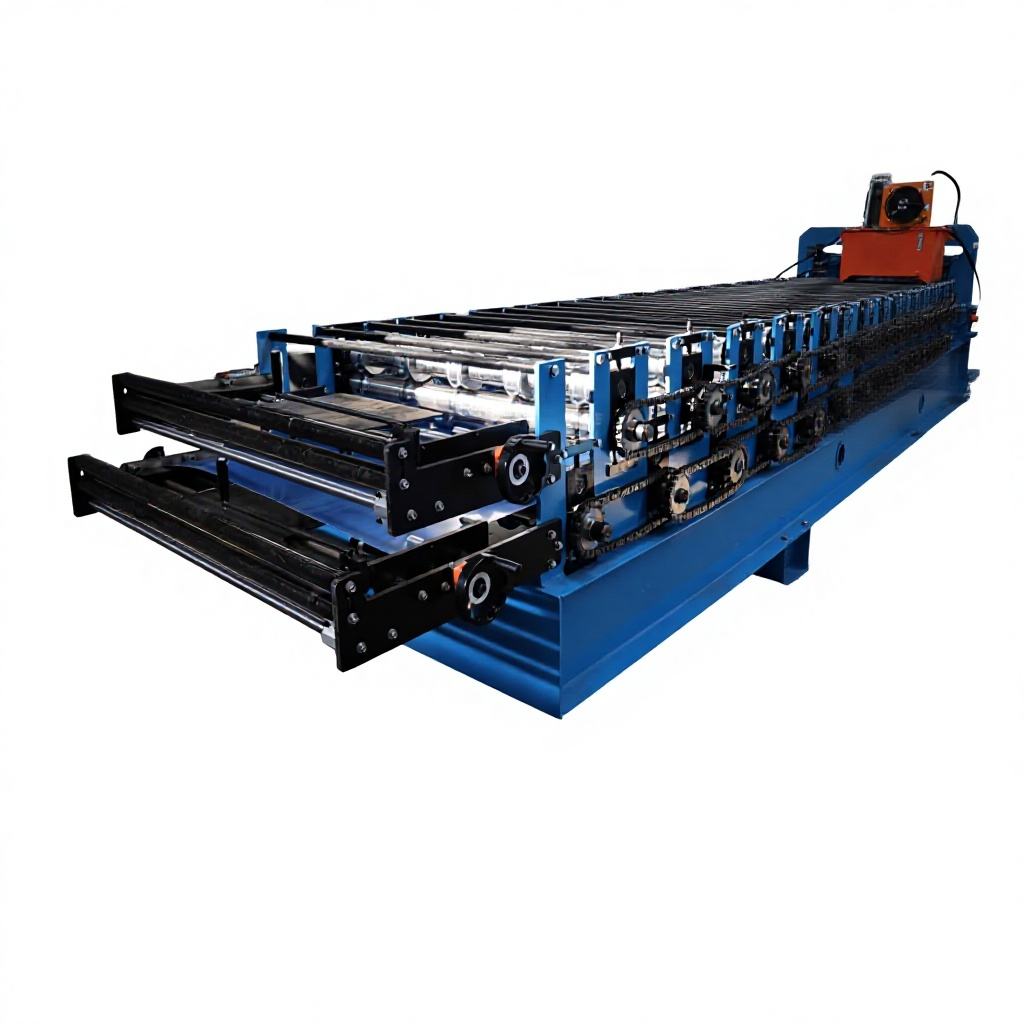 Double Layer Resin-Filling Arc Roofing Tile PressMachine