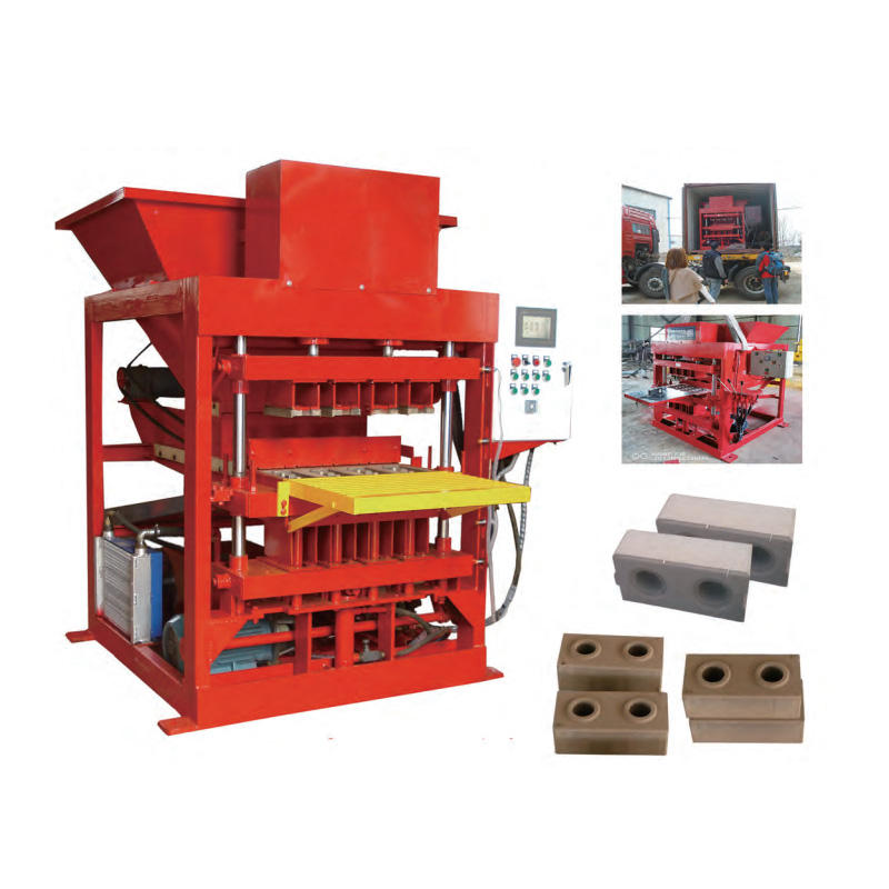 QT4-24 Concrete Block Machine Price Interlocking Manual Brick Making Machinery