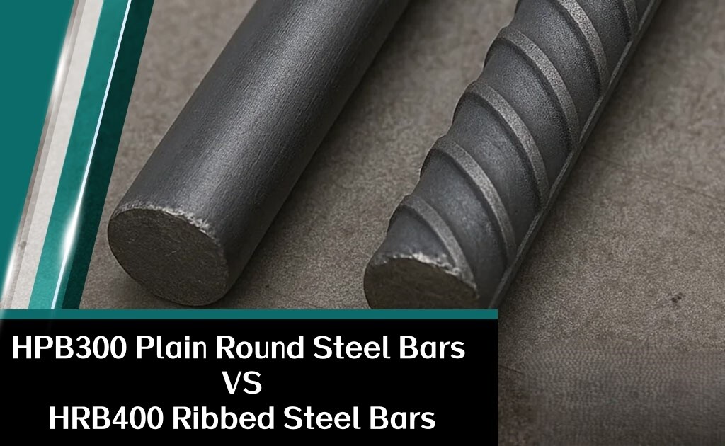 HPB300 plain round steel bars vs HRB400 ribbed steel bars