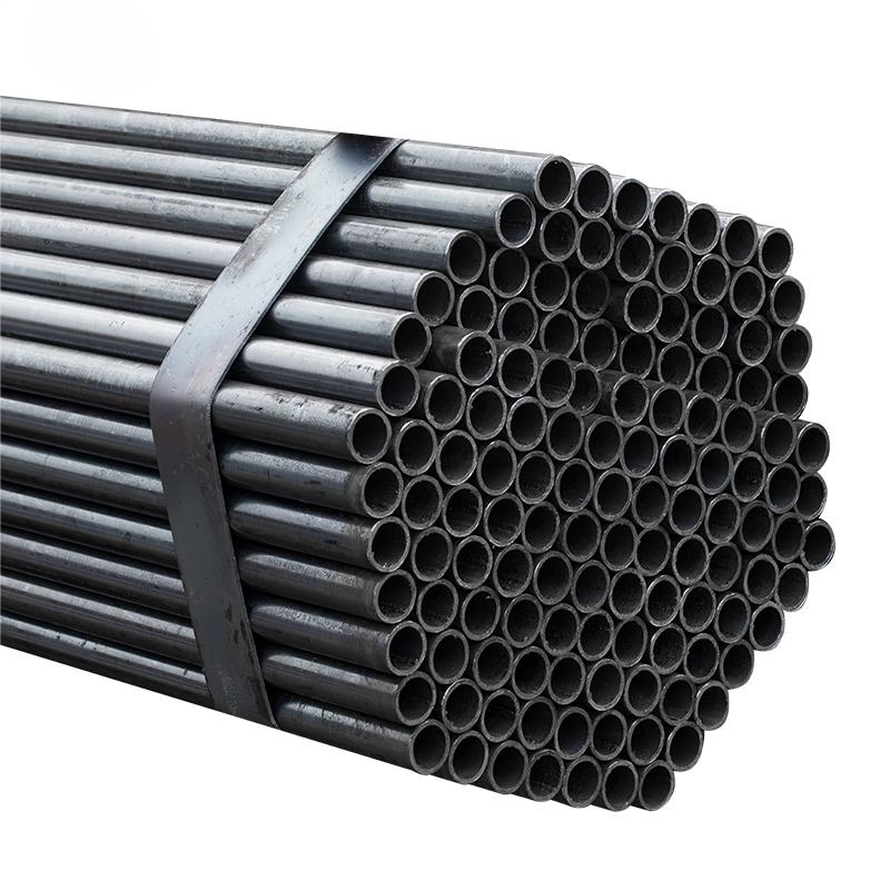 High Quality Black ERW Longitudinal Welded Steel Pipe