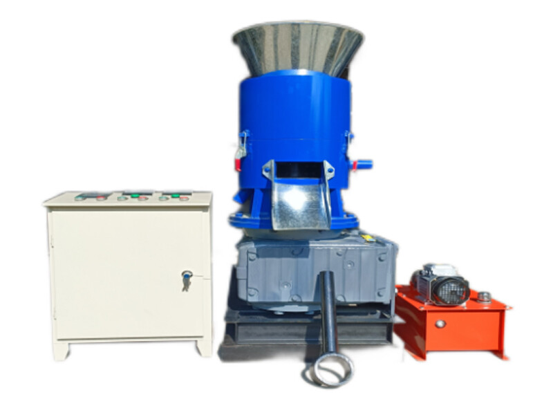 30KW SKJ350 Flat Die Wood Pellet Mchine