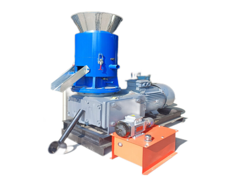 30KW SKJ350 Flat Die Wood Pellet Mchine