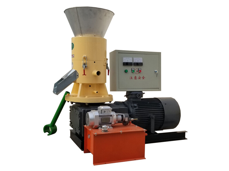 22KW SKJ300 Flat Die Wood Pellet Mchine