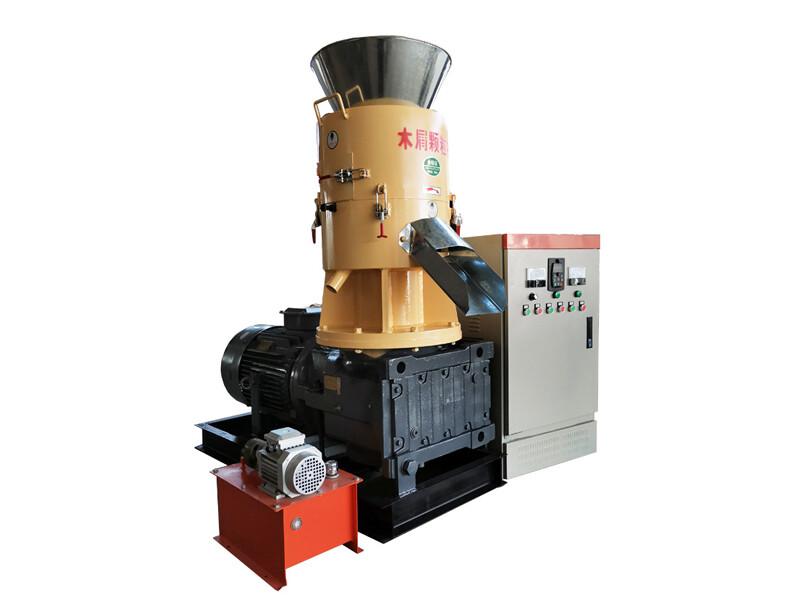 55KW SKJ450 Flat Die Wood Pellet Mchine