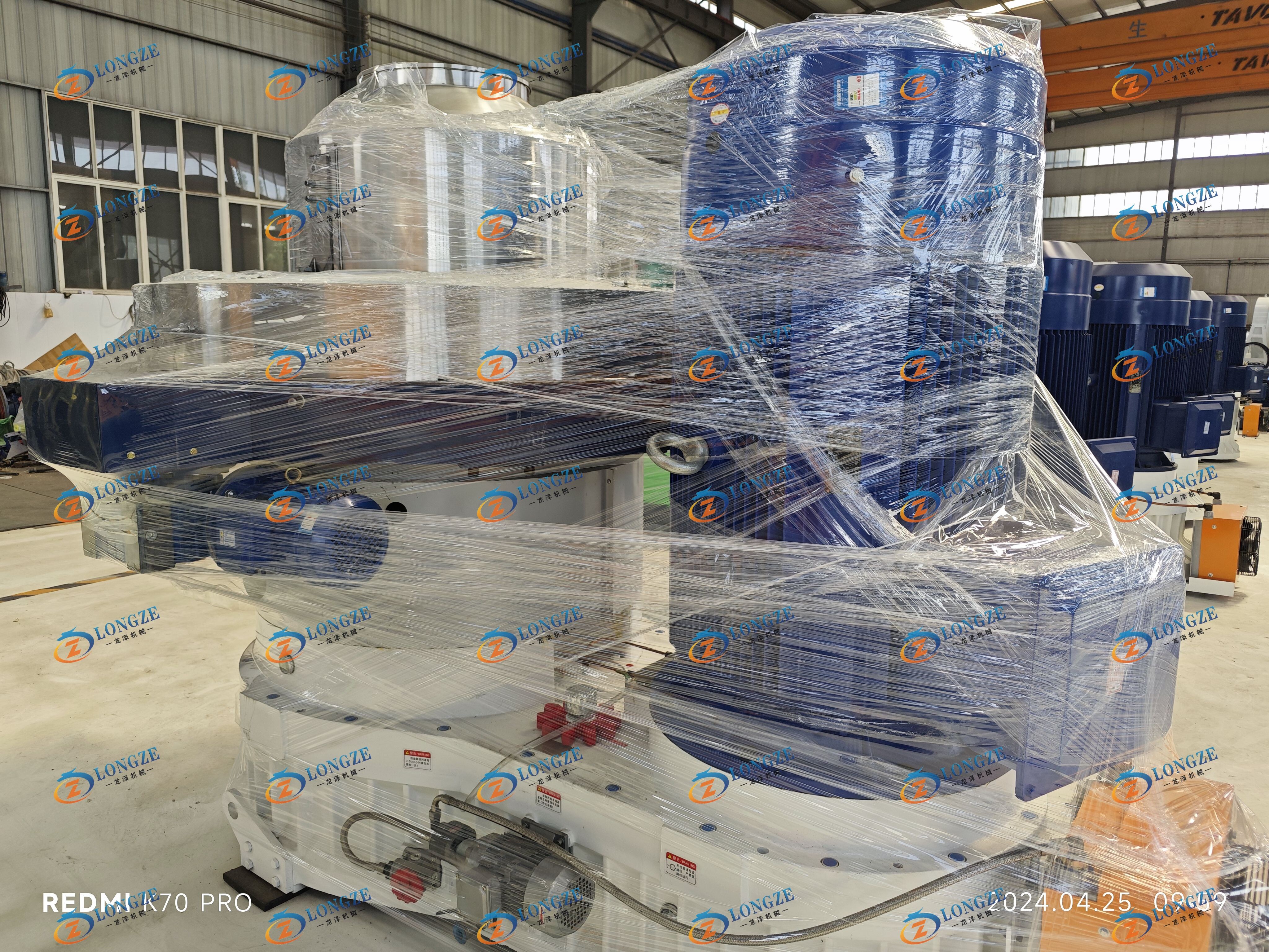 LONGZE 2-ton-per-hour wood pellet production line delivery