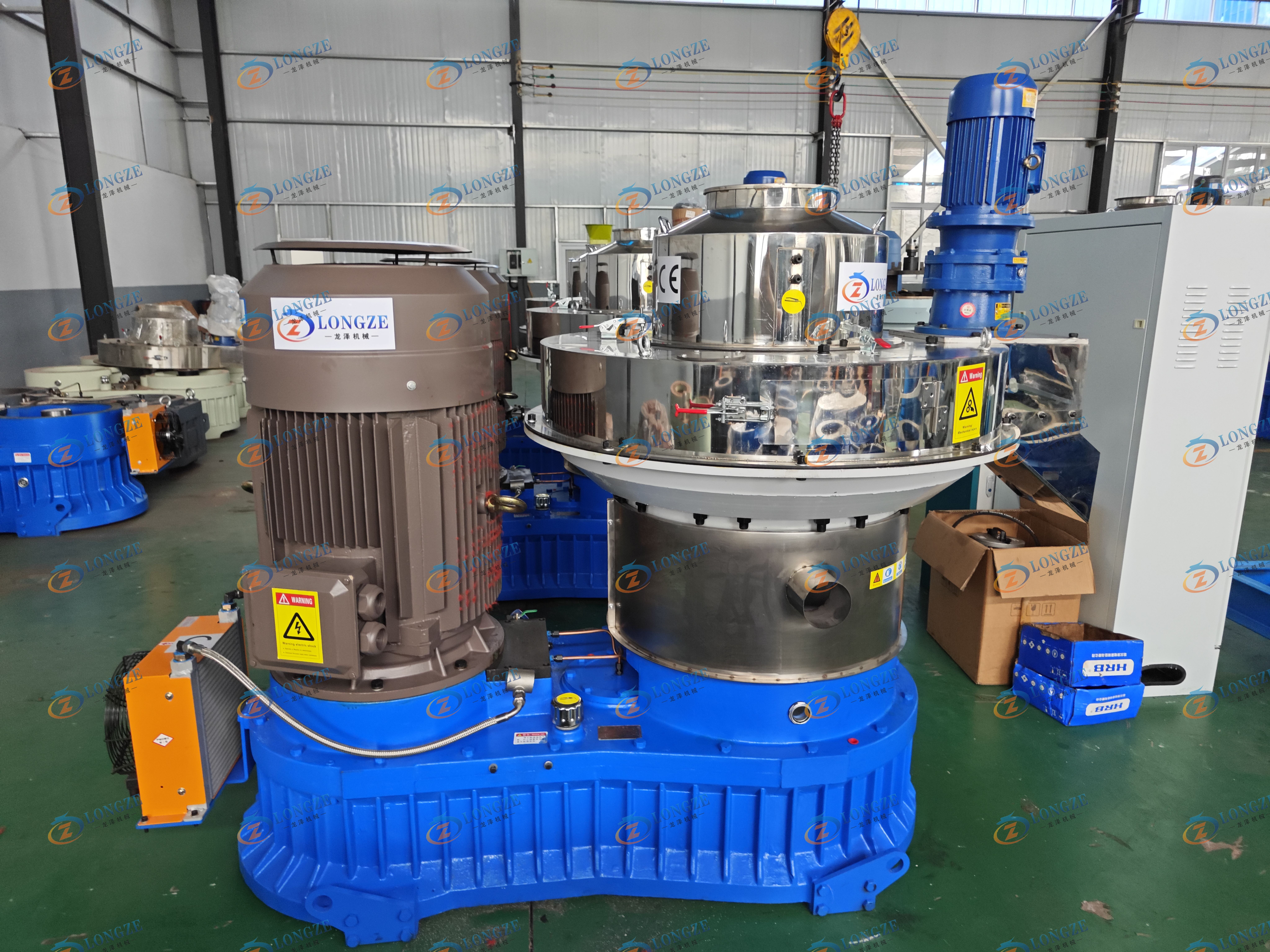 90KW XGJ560 pellet machine shipped to India