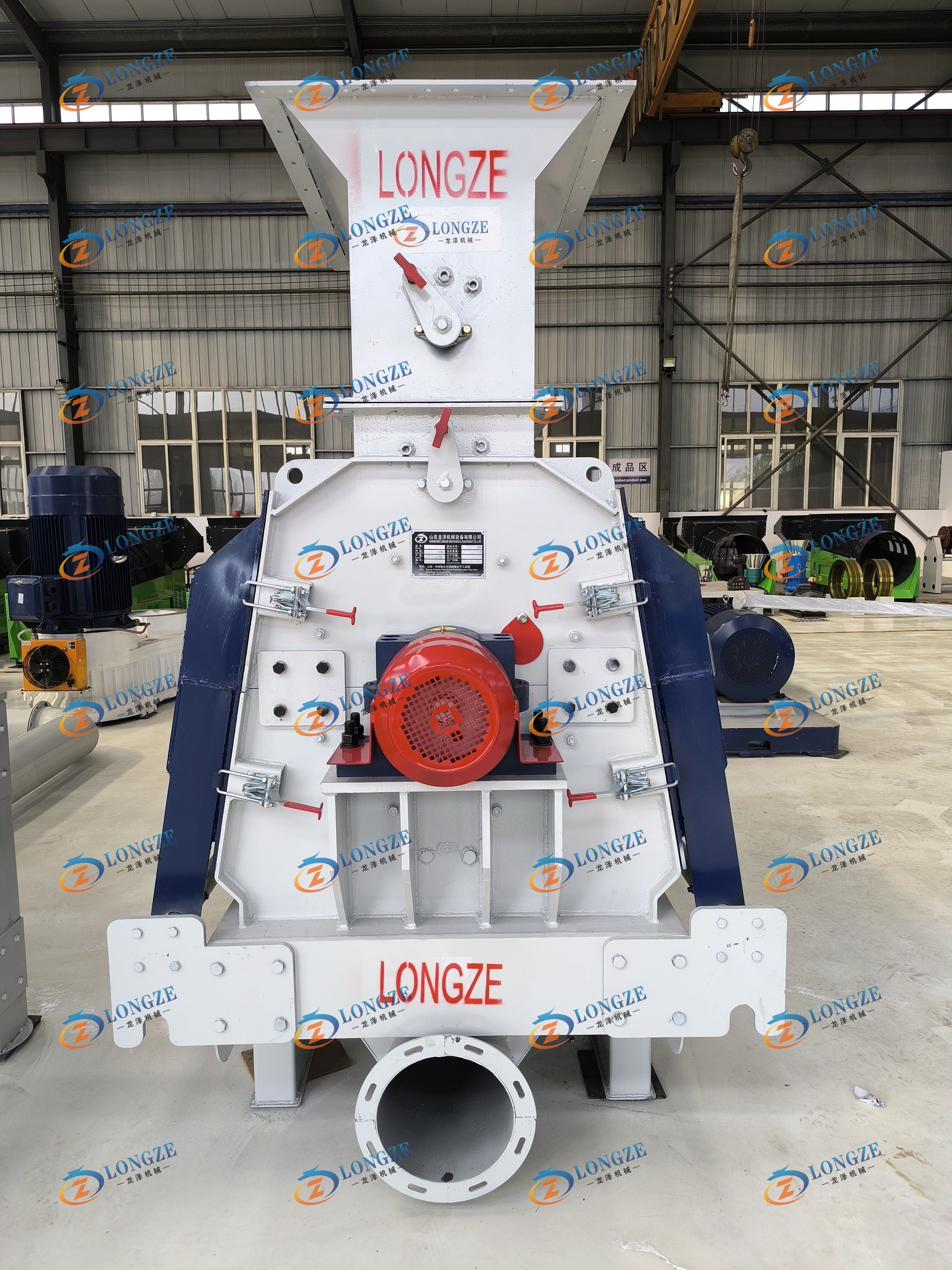 LONGZE 110KW hammer mill sent to India
