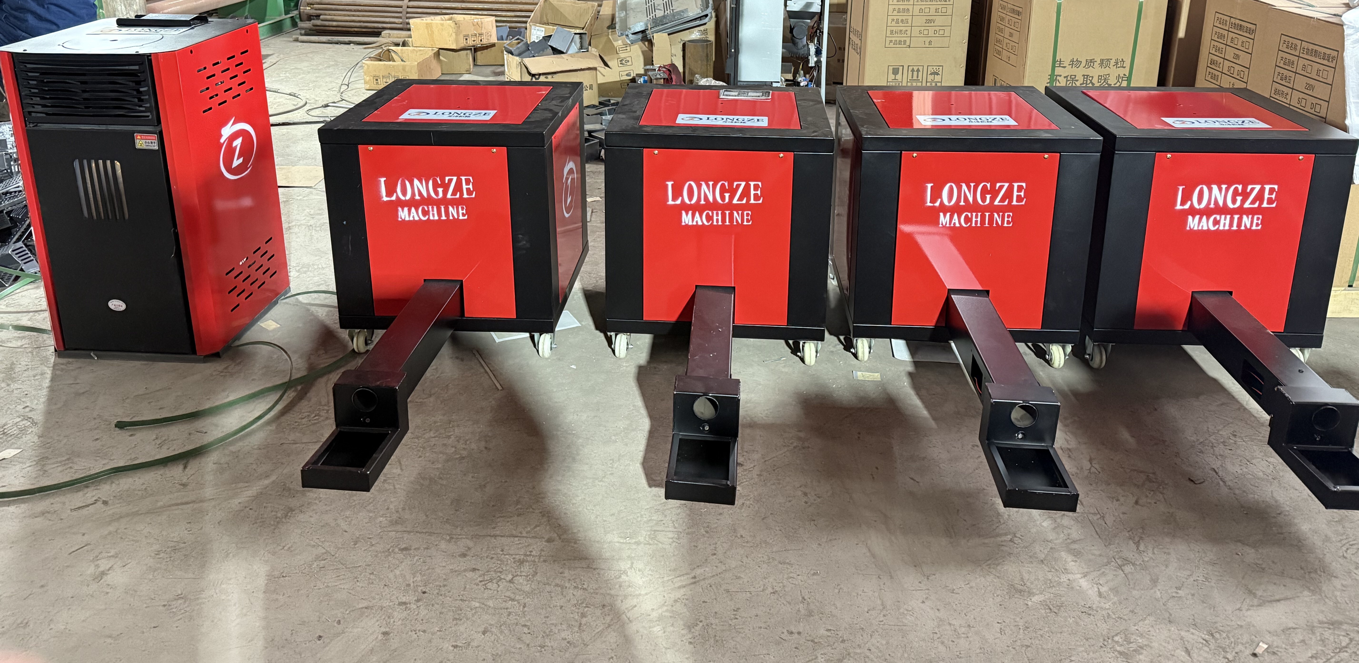 LONGZE PELLET HOT AIR STOVE AND PELLET BURNER EXPORTED 