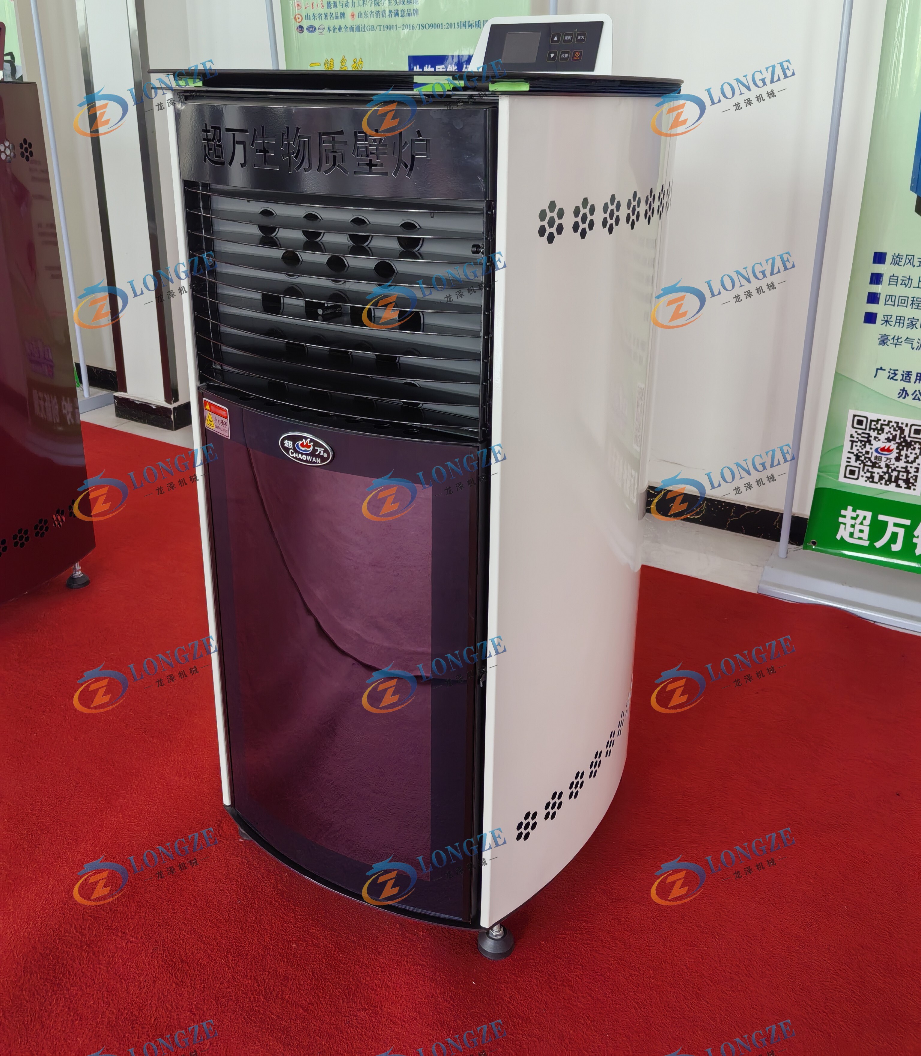 New Appearance - Large Glass Pellet Hot Air Stove