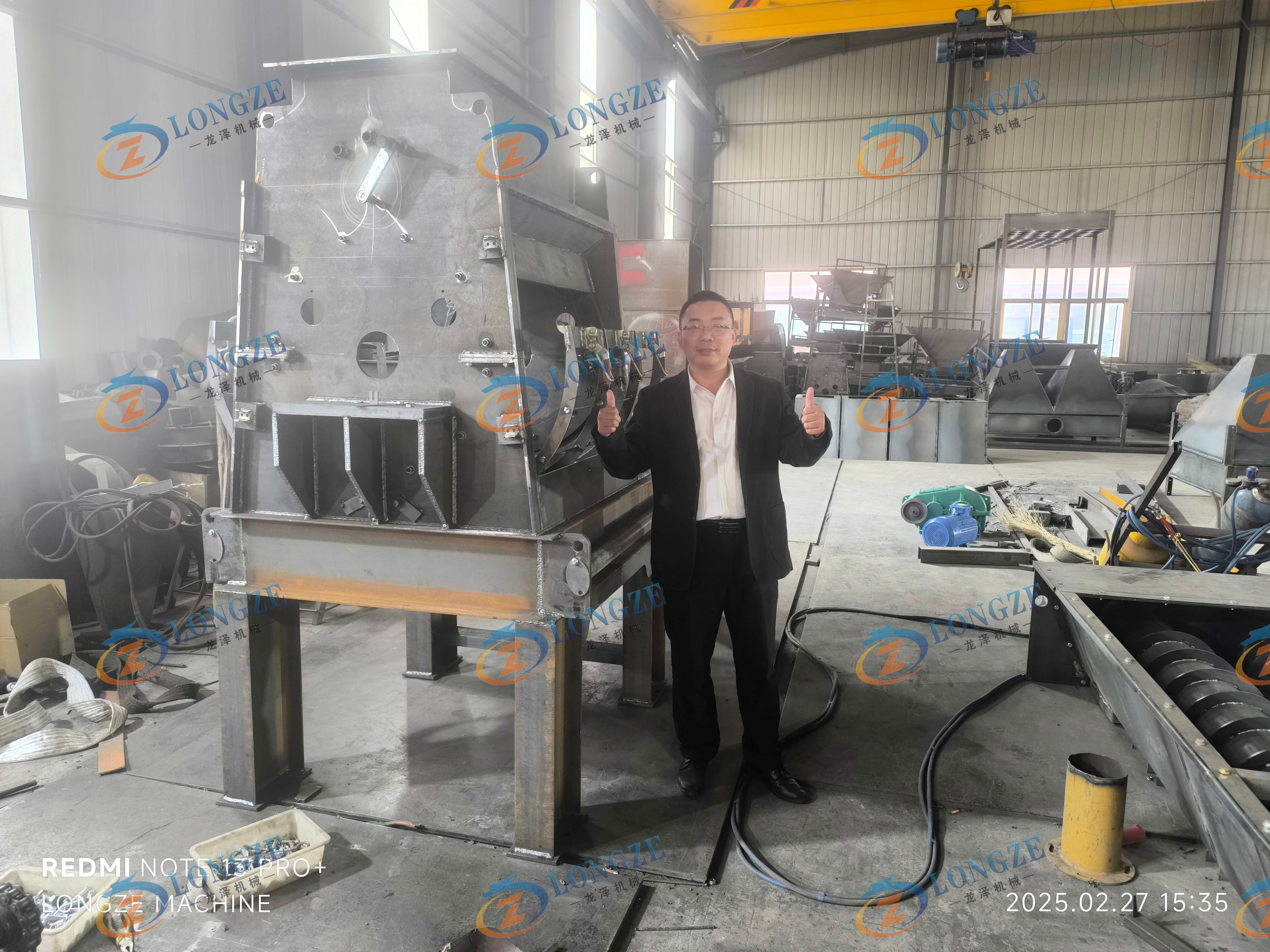 132KW large integrated crusher & 132KW pulse dust removal hammer mill