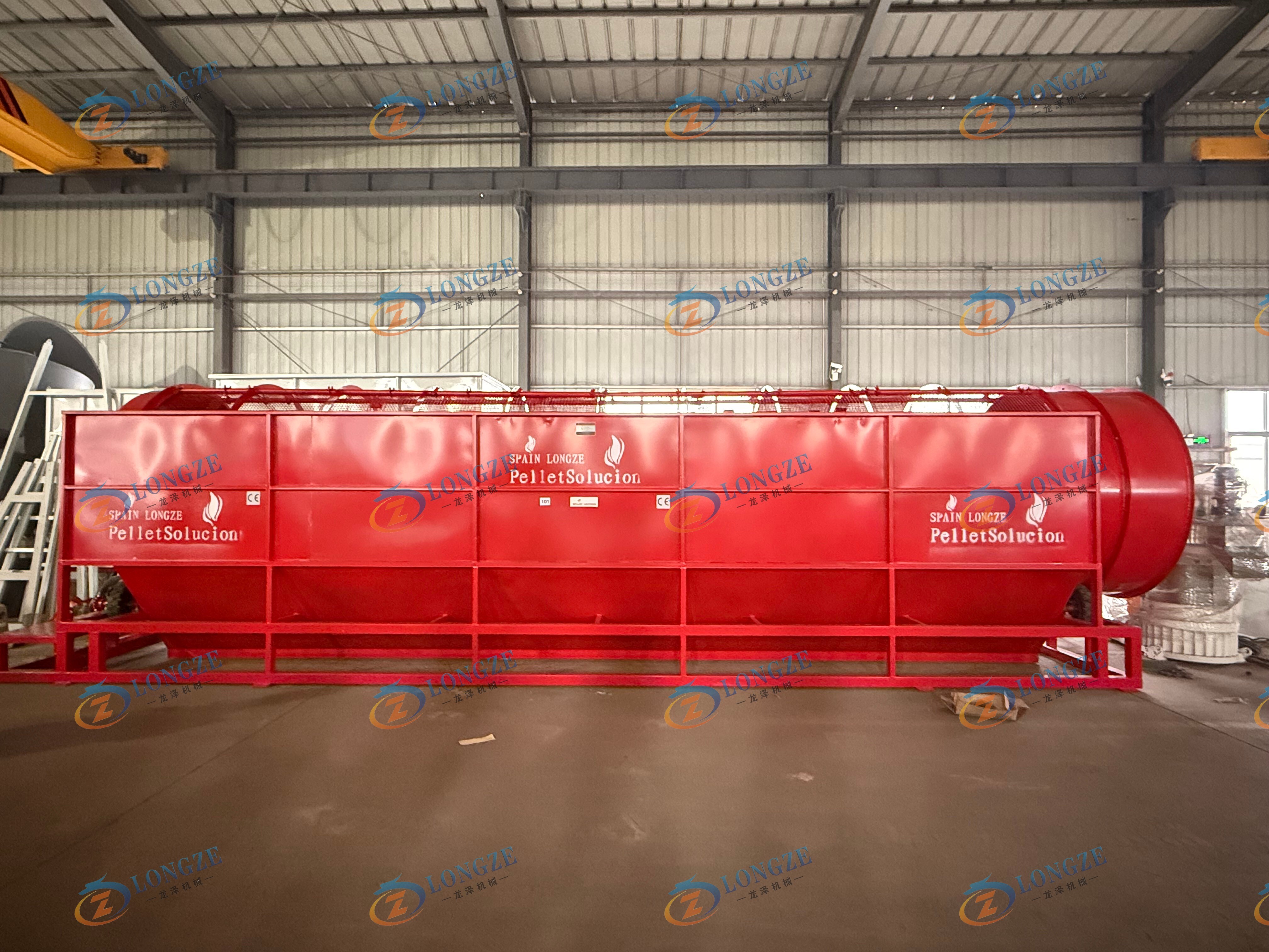 CUSTOMIZED 1.8*8M DRUM SCREENER SHIPPED TO EUROPE