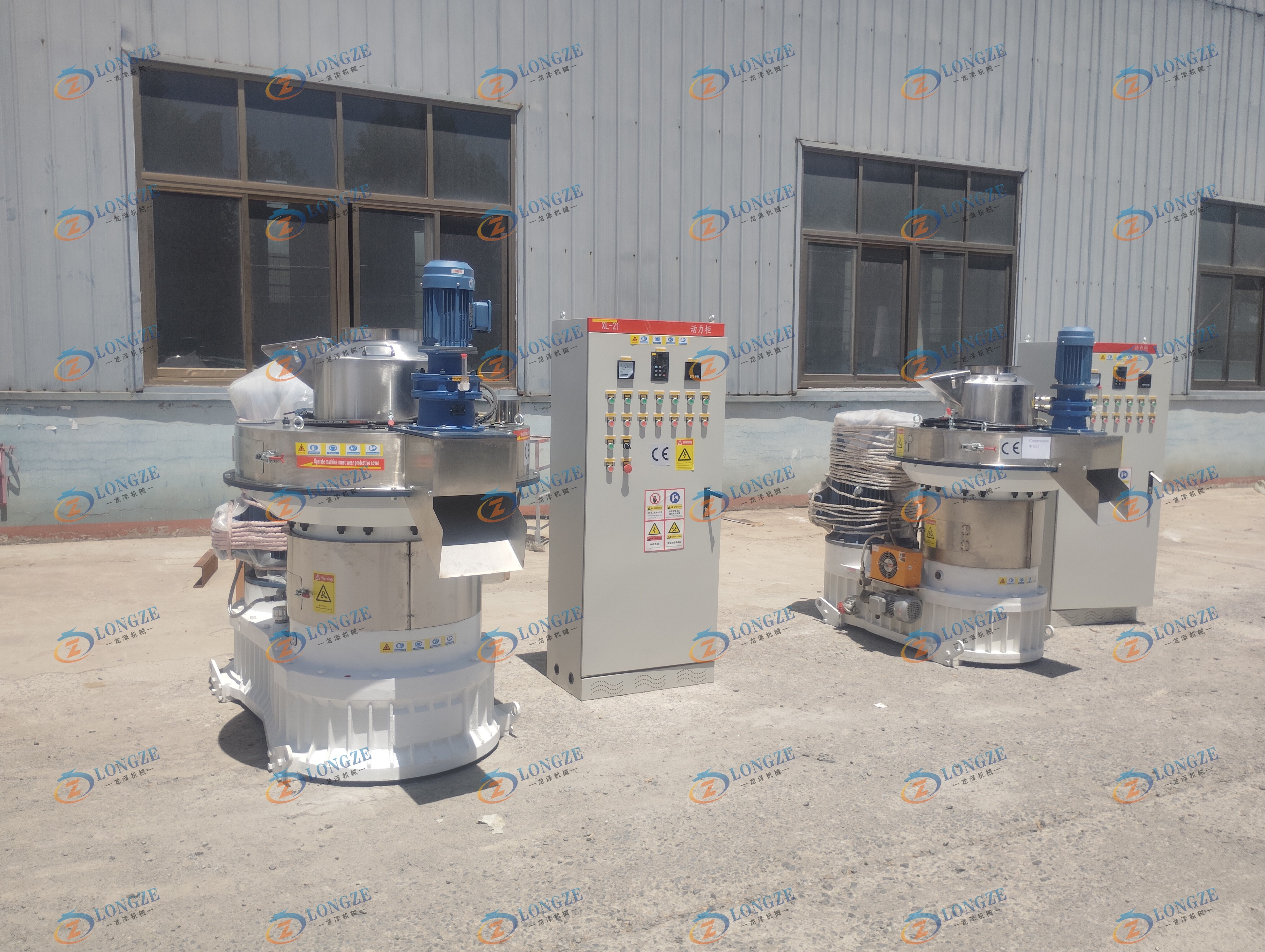 SHANDONG LONGZE ~ 55KW & 90KW WOOD PELLET MACHINES EXPORTED TO INDIA! 