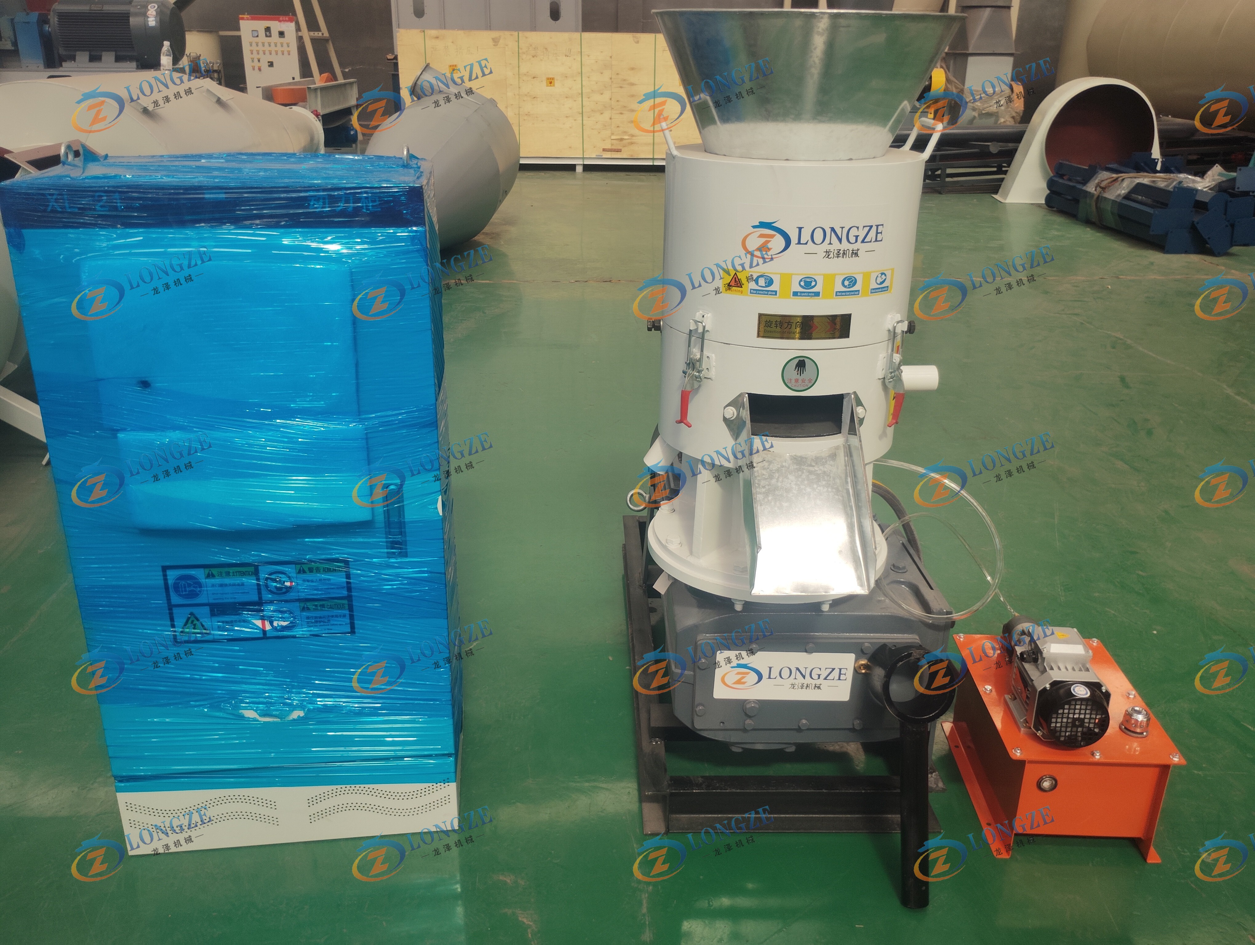 SHANDONG LONGZE ~ Flat Die Pellet Machine Export