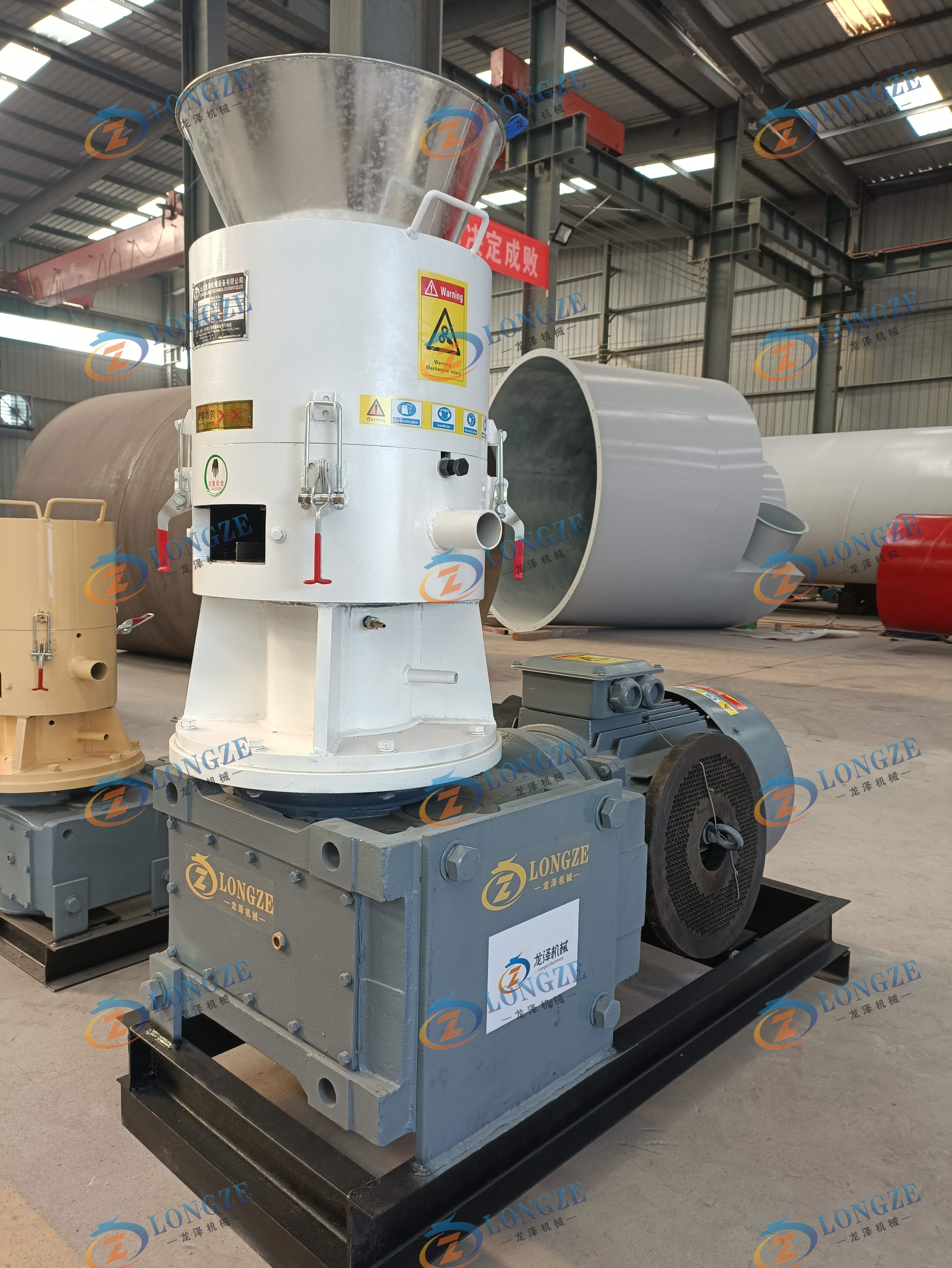 LONGZE 500kgs per hour wood pellet production line delivery