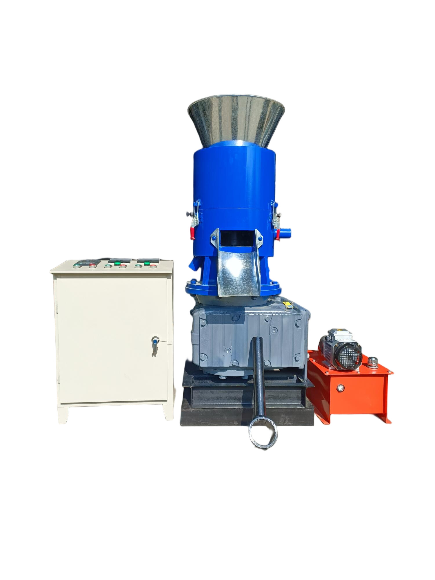 30KW SKJ350 Flat Die Wood Pellet Mchine