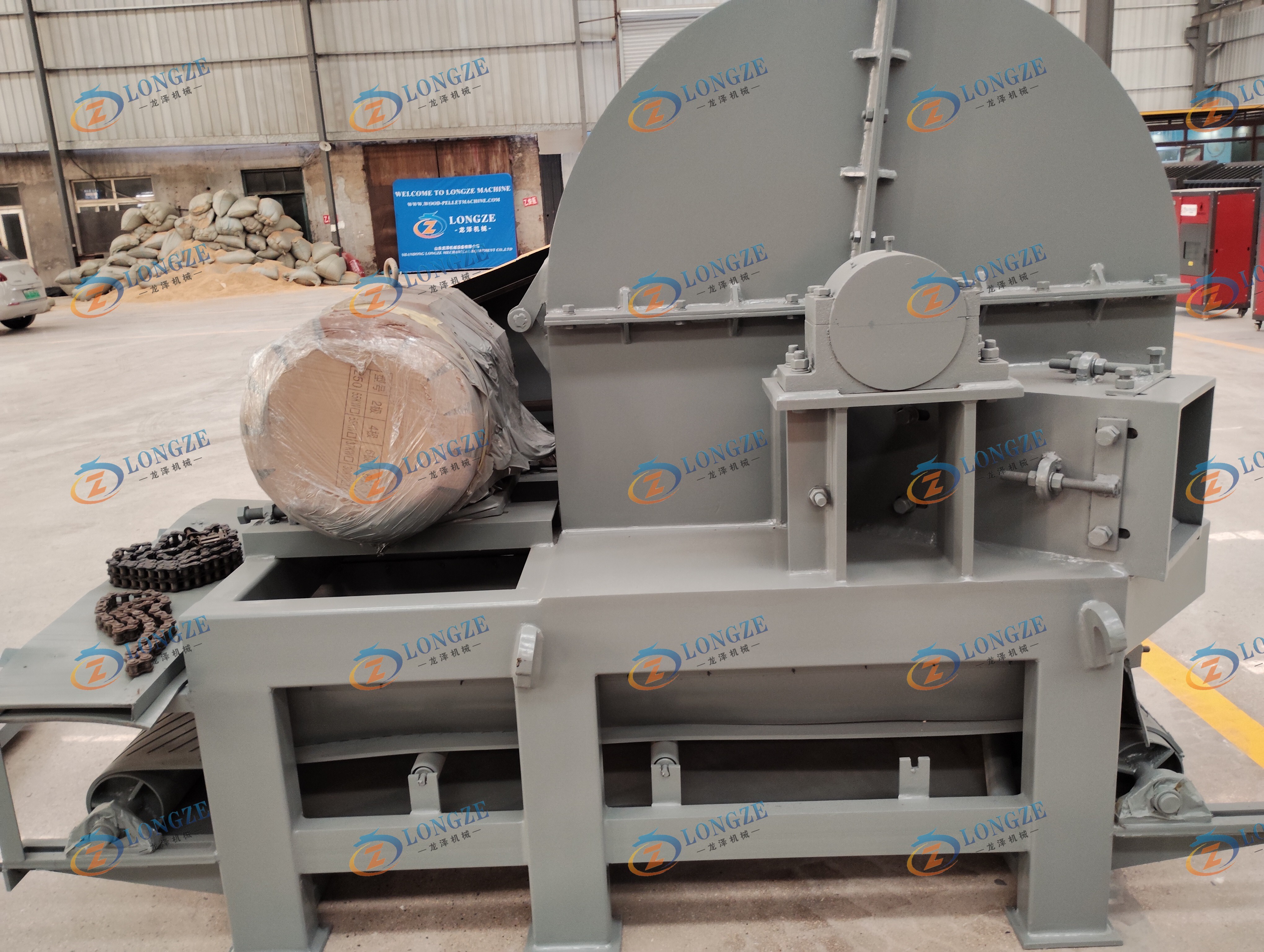 LONZE DISC WOOD CHIPPER EXPORTED 