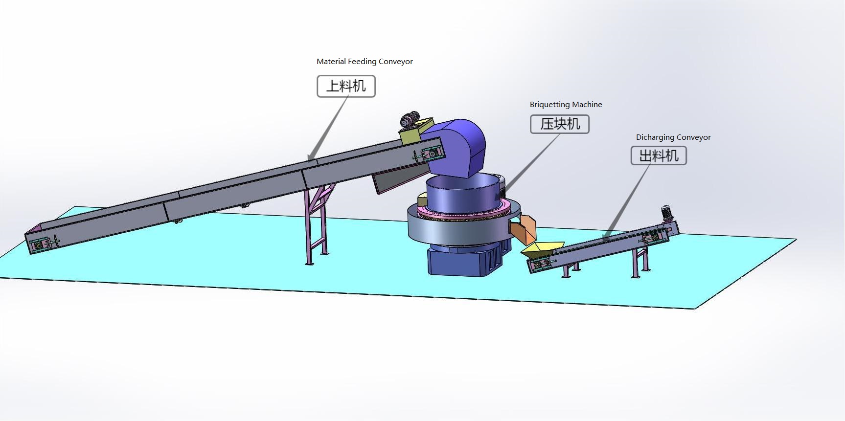 160KW 3-4T/H 30mm Briquette Machine