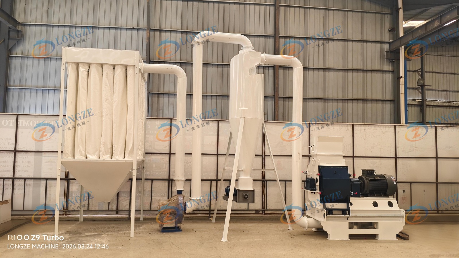 Longze 55KW Hammer Mill Display