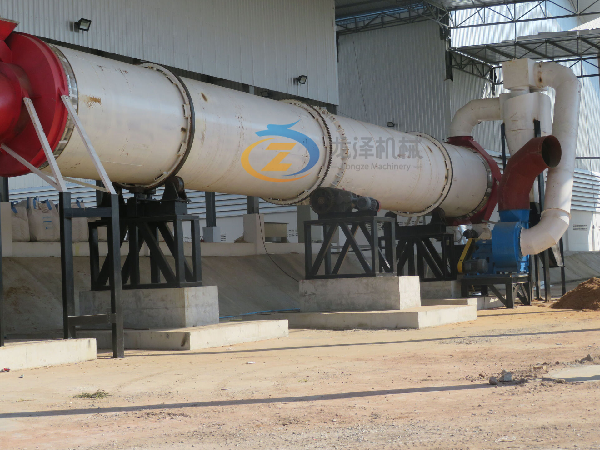 1.5x15m drum rotary dryer