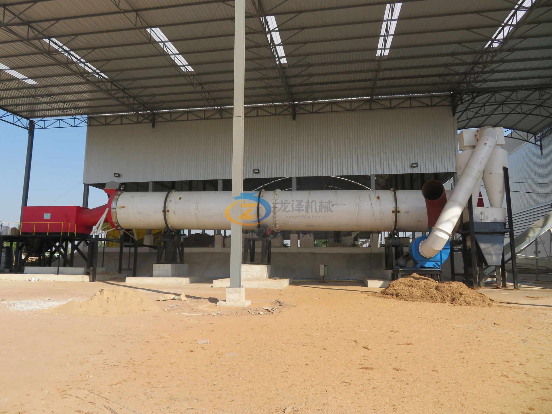 1.5x15m drum rotary dryer