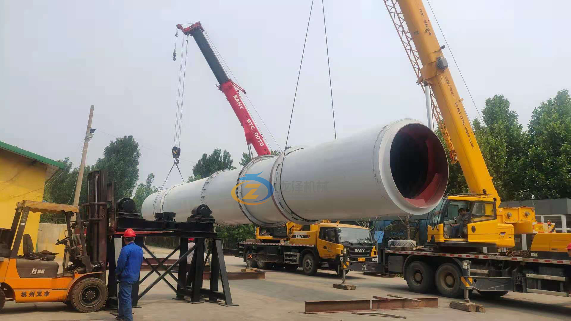 1.2x12m drum rotary dryer