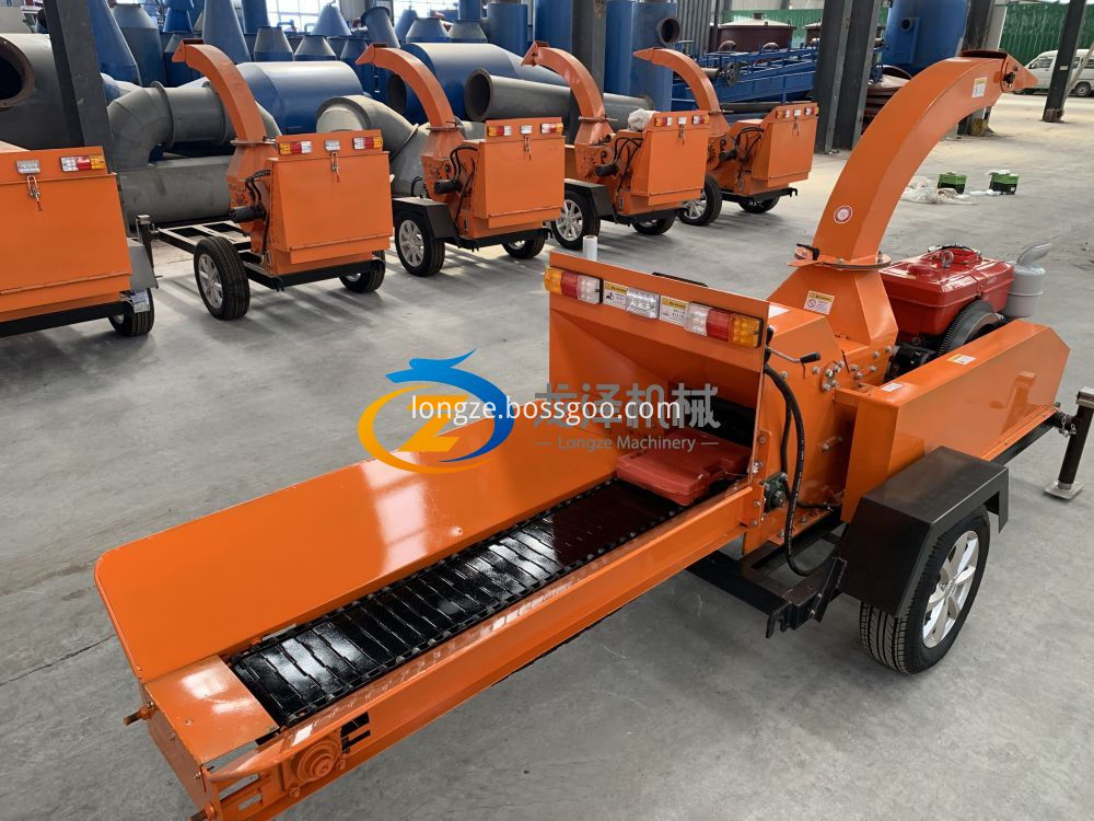 CE diesel wood chipper shredder