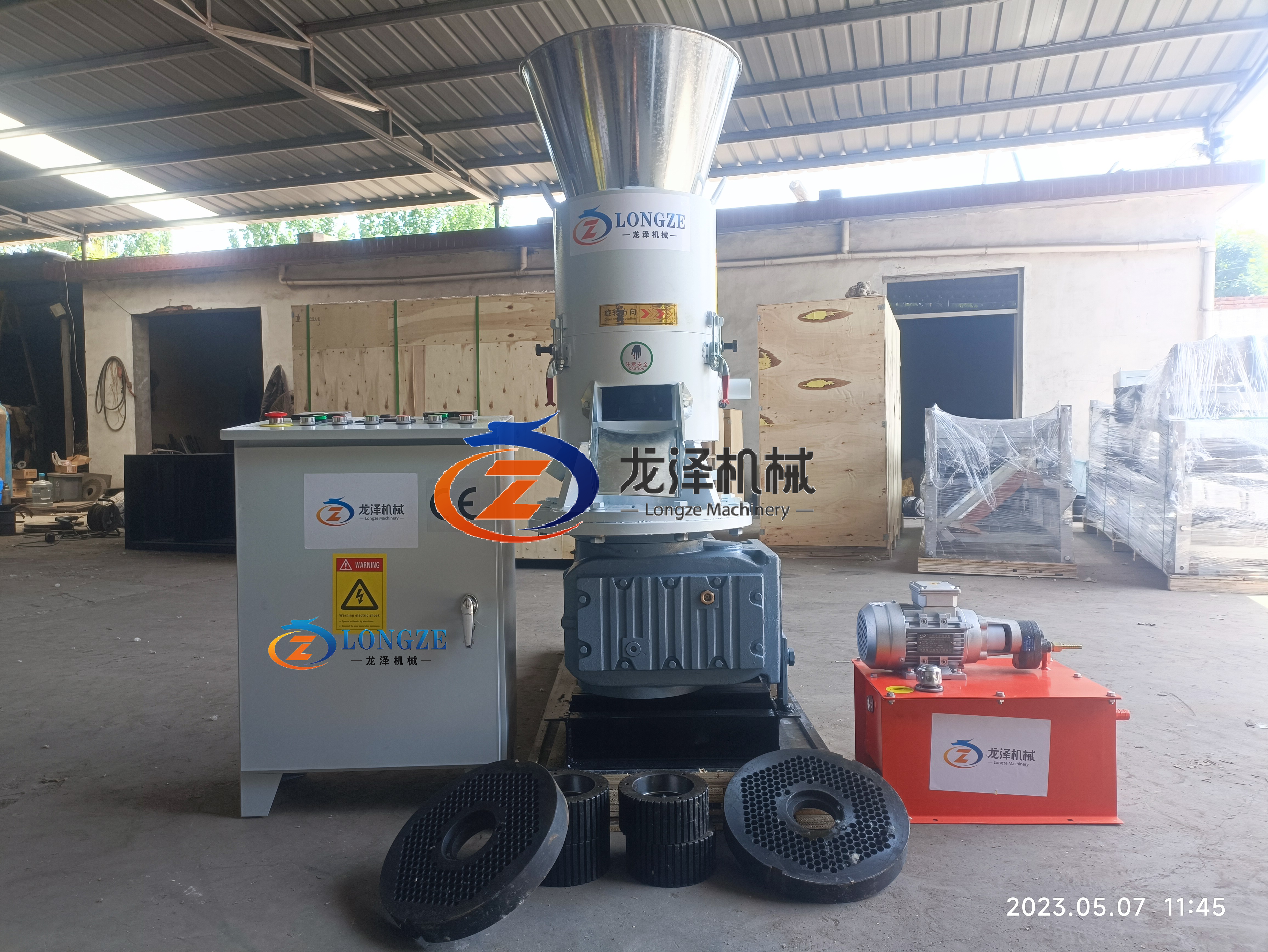 22KW FLAT DIE PELLET MACHINE  SENT TO INDIA