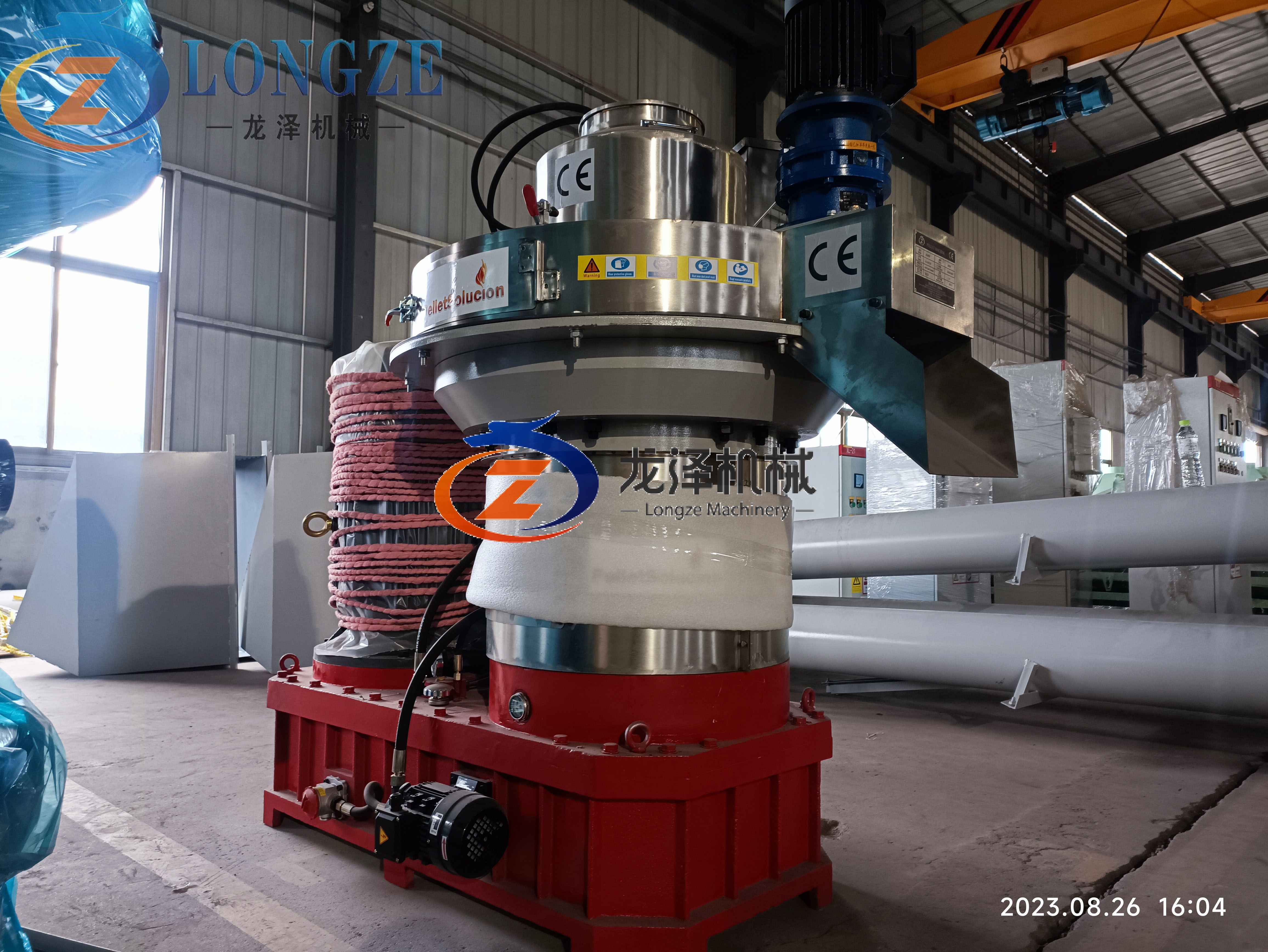 THE 55KW 560 PELLET MACHINE  TO EUROPE