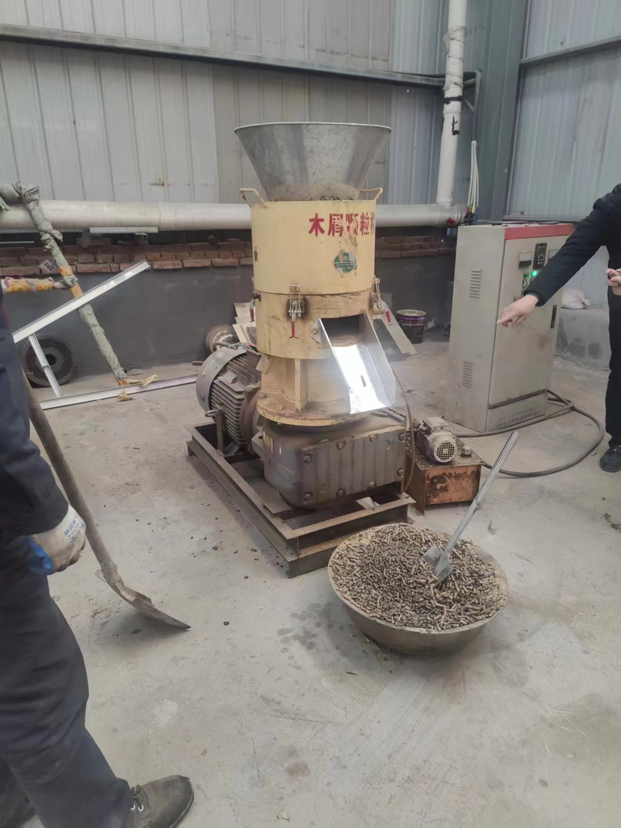 Factory inventory equipment test: second-hand flat die pellet machine