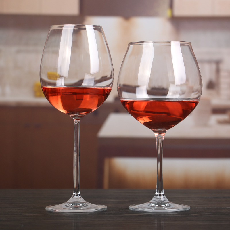 4 Large Burgundy Cups