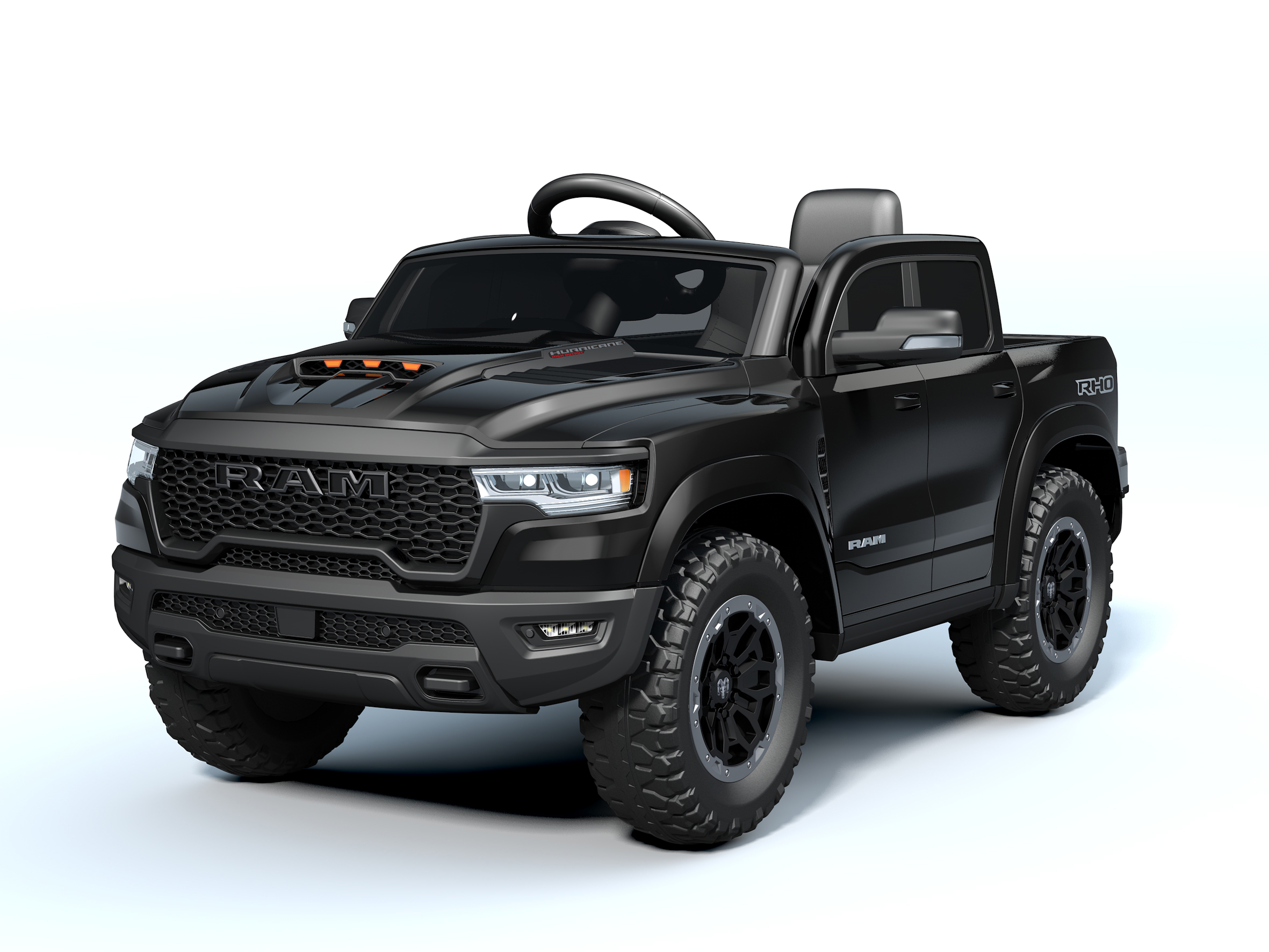  Licensed Ram 1500 Ride On Truck, ASTM Electric Car for Kids & Toddlers, 12V ride on car with RC