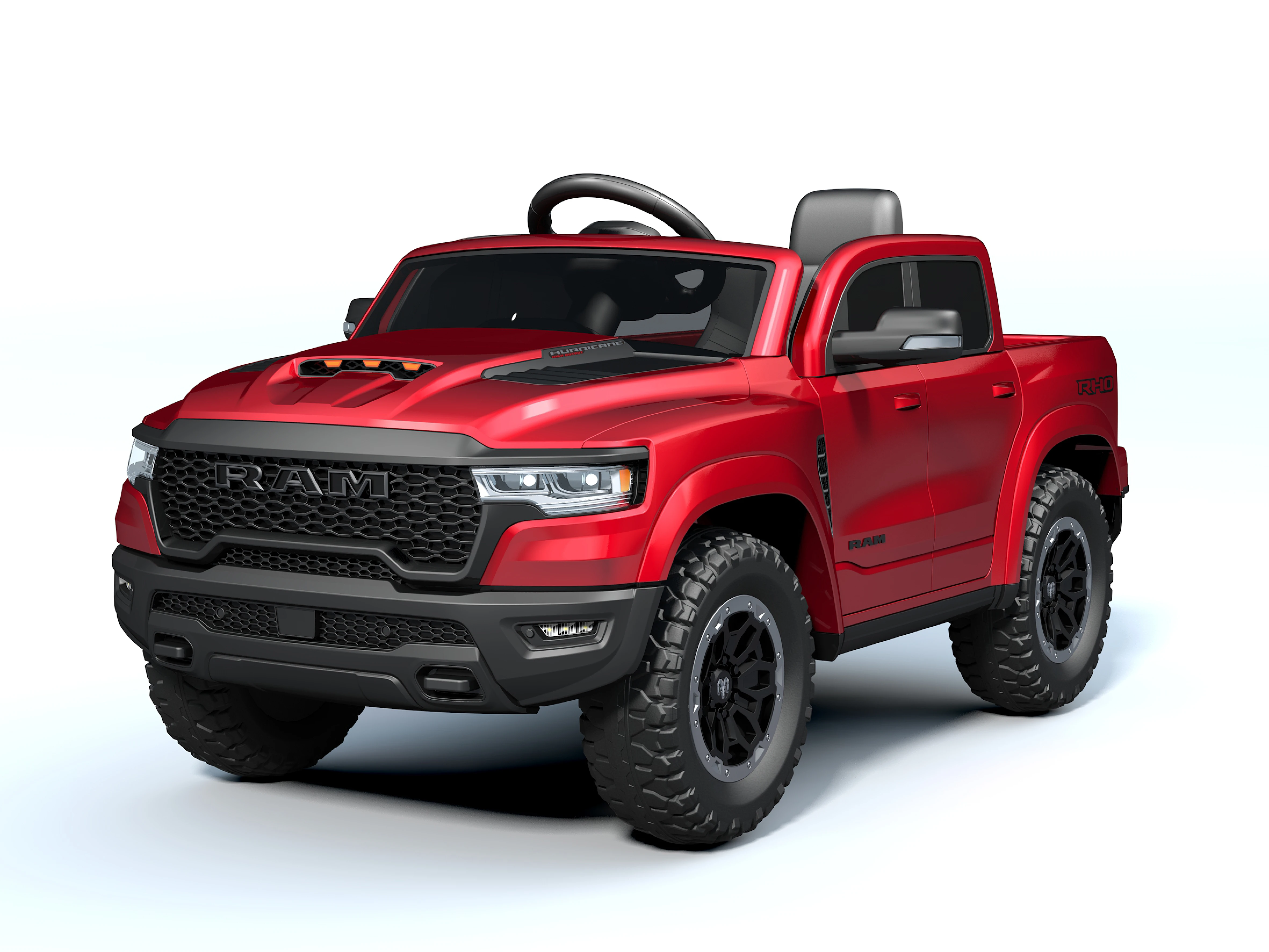 Licensed Ram 1500 Ride On Truck, ASTM Electric Car for Kids & Toddlers, 12V ride on car with RC 6