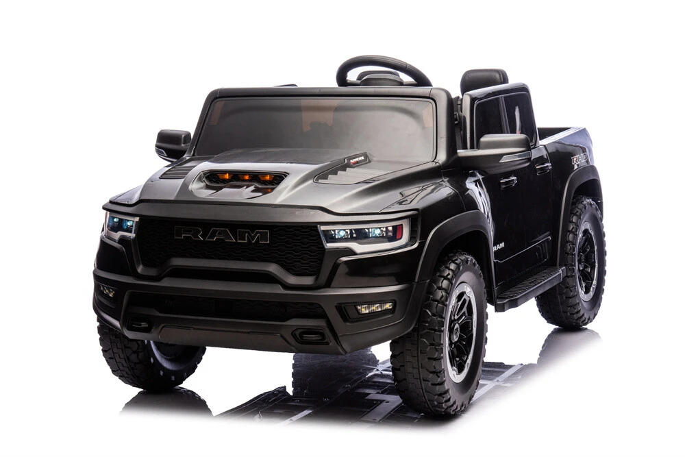 RAM 24V Licensed 4X4 Kids Ride On Truck Car w/Parent Remote Control,MP3 board,openable Trunk,Spring Suspension,LED Lights,Pickup for kids gift