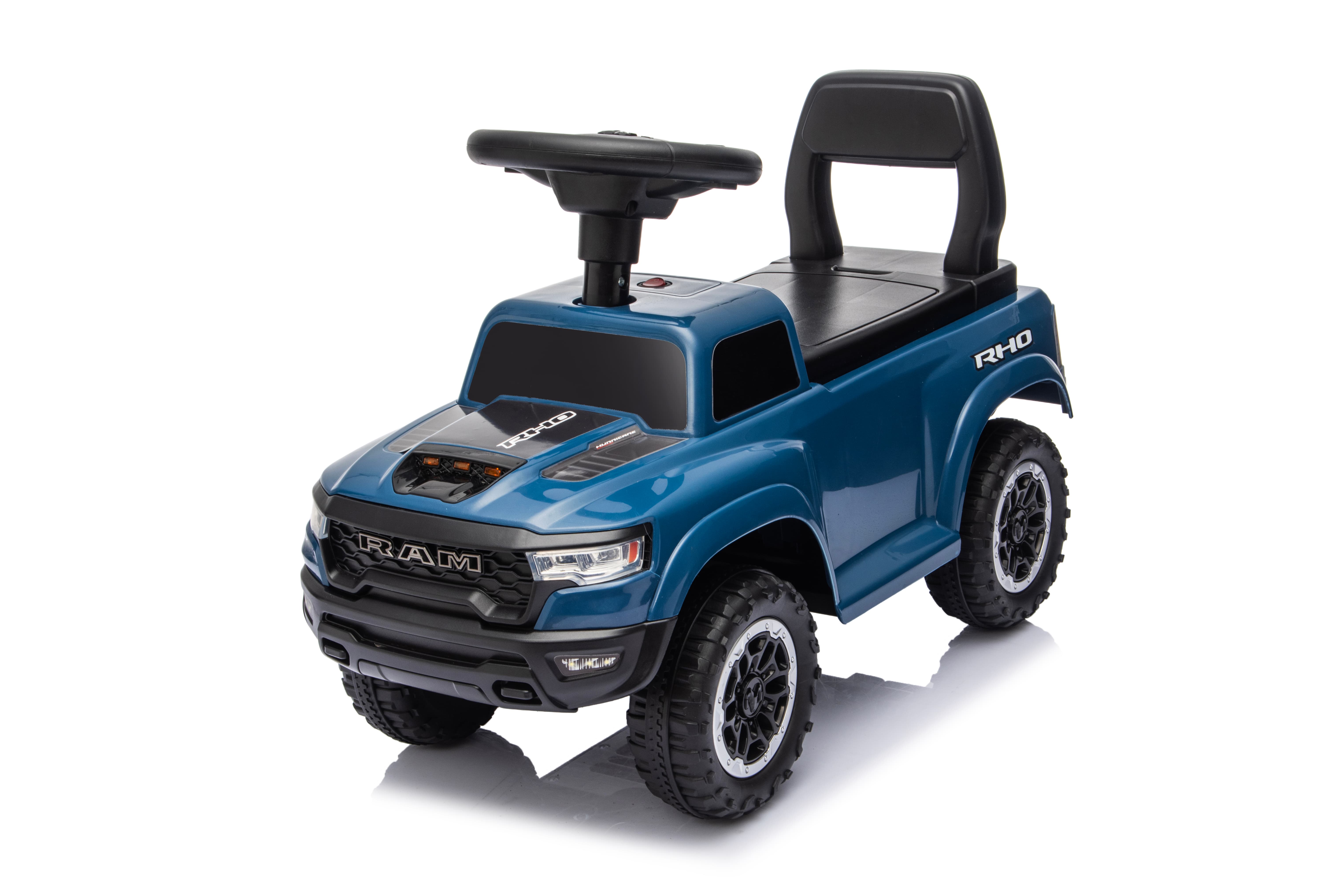 Officially Licensed RAM 1500 RHO Toddler Ride On Car, Foot-to-Floor Sliding Toy Car with Steering Wheel, Horn & Music, Under-Seat Storage, Anti-Tip Design for Boys Girls Aged 1-3 Years Old, CE CPSC Certified for US EU Wholesalers