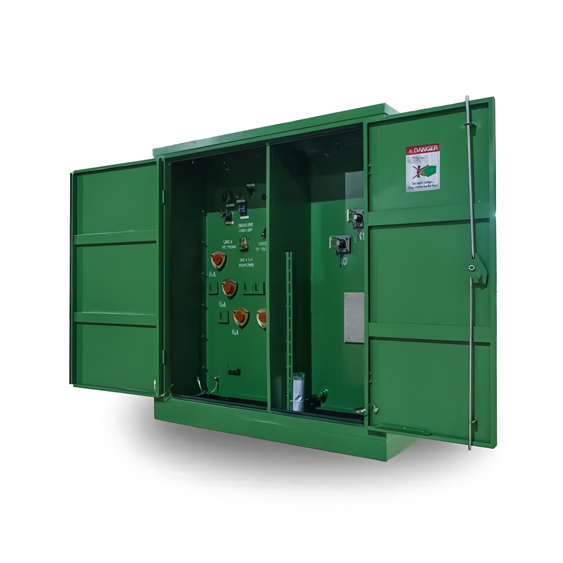 American box-type three-phase transformer