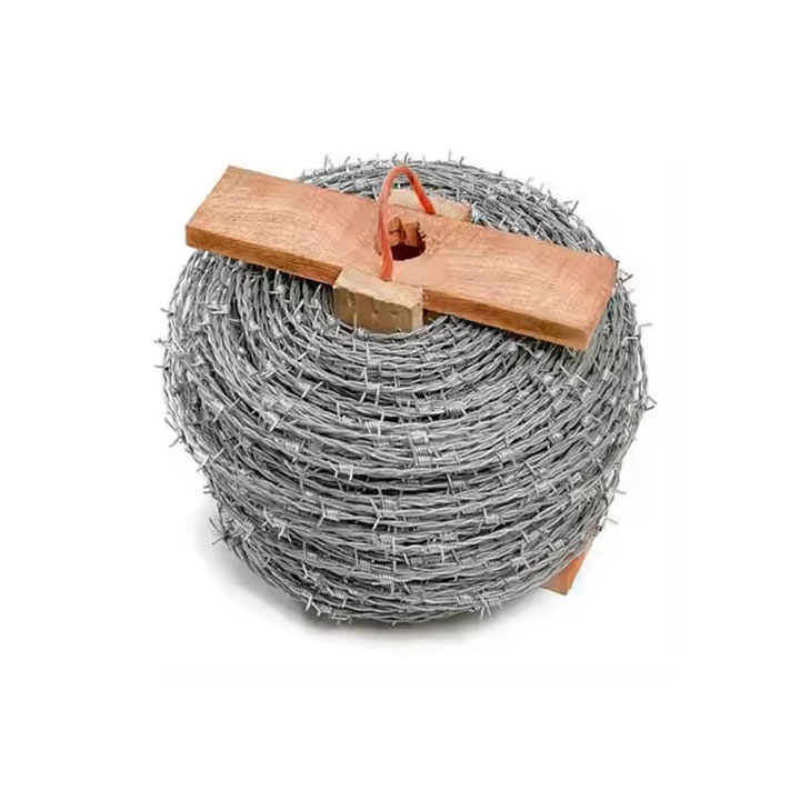 Galvanized Barbed Wire Fence