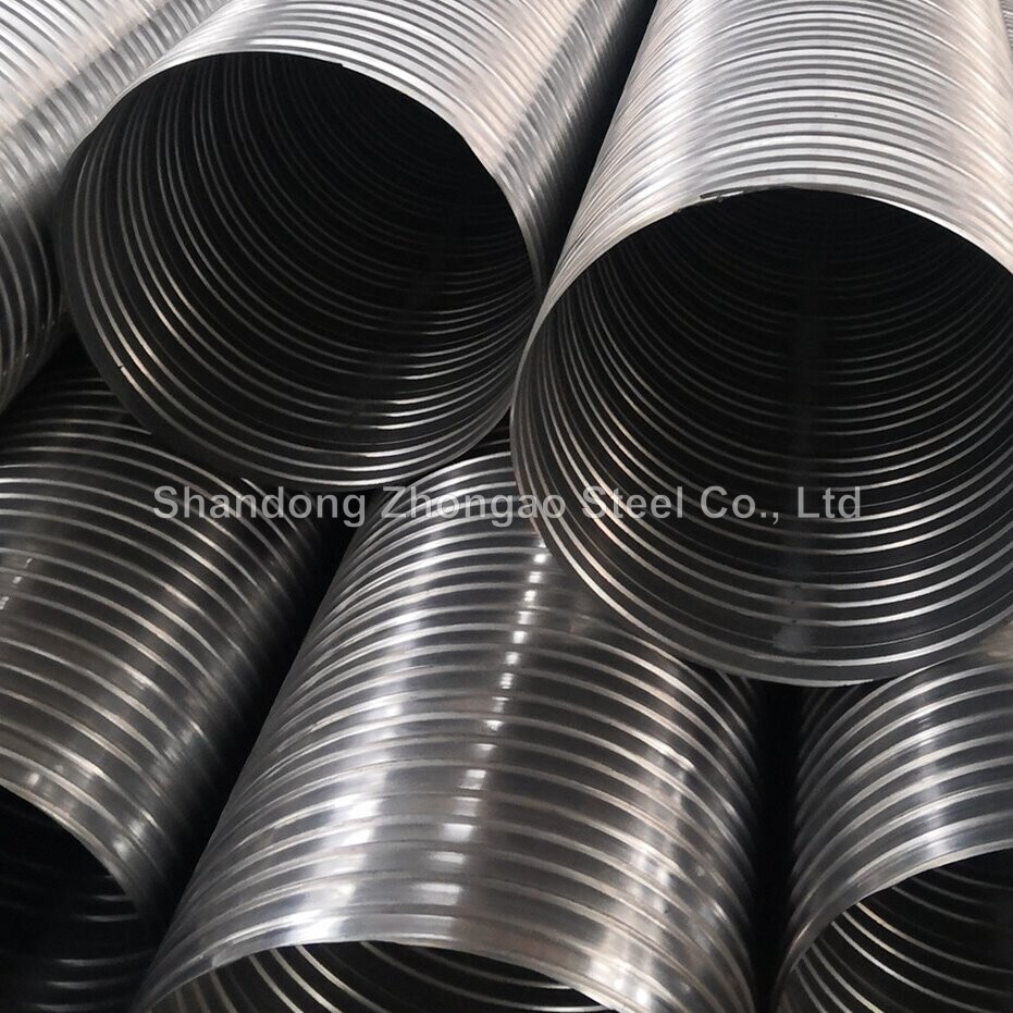 Galvanized corrugated pipe