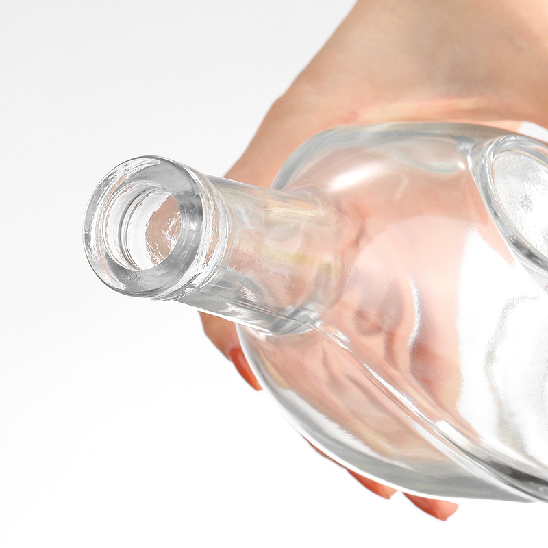 Botella de vidrio de licores de lujo