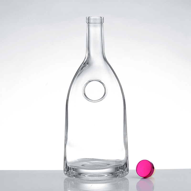 Botella de vidrio de licores de lujo