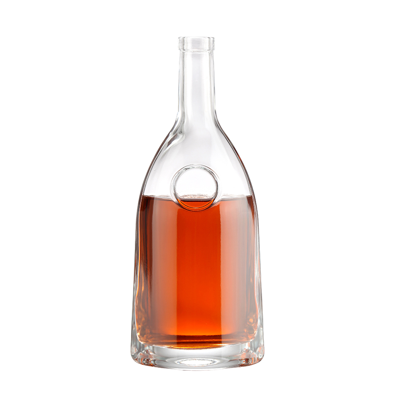 Botella de vidrio de licores de lujo