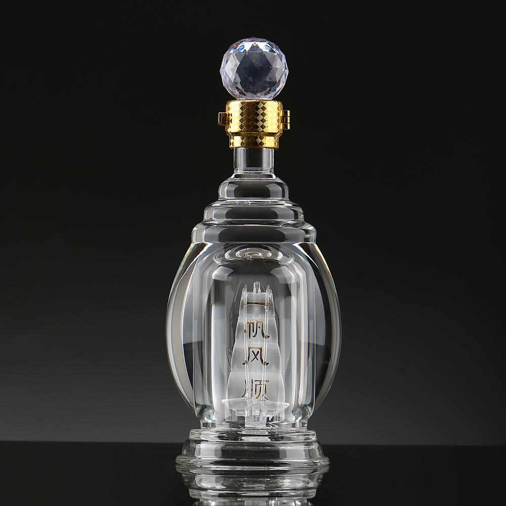 Tapa de cristal de vela lisa