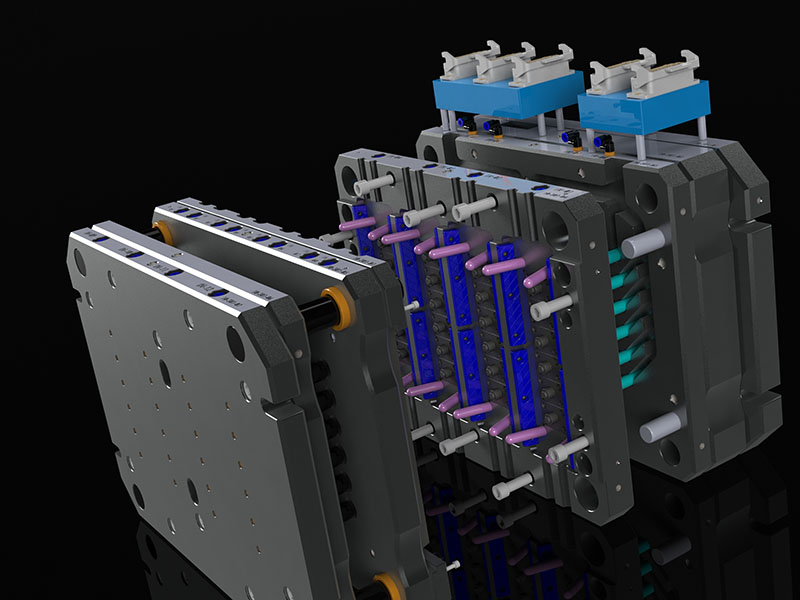 Over cap injection mold for spirits closures, liquor closures