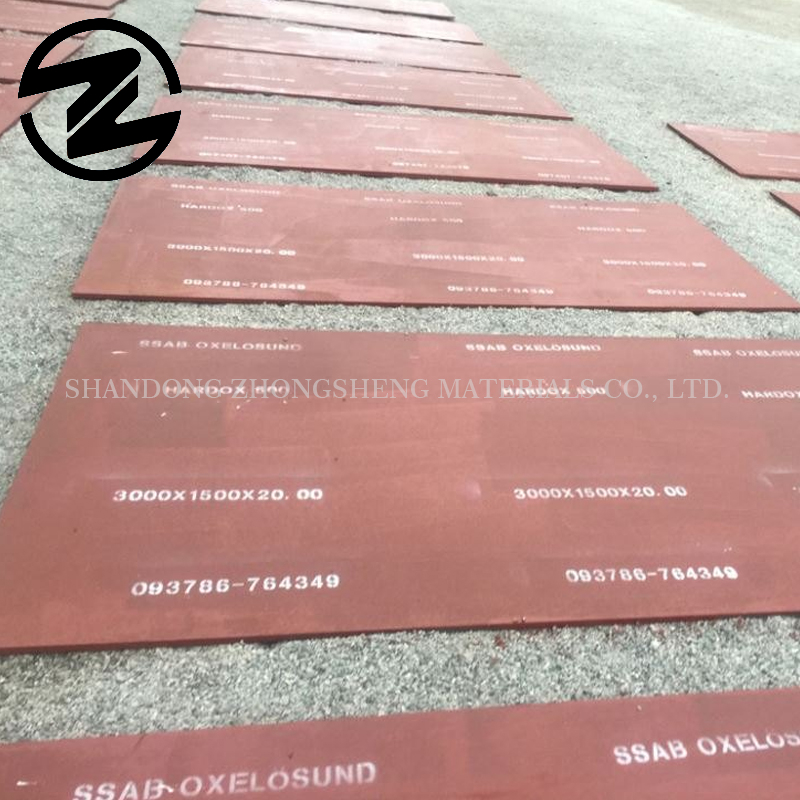 Hardox Authorized Machining Center Supplier Wear Resistant Steel Plate 450 500 550 600