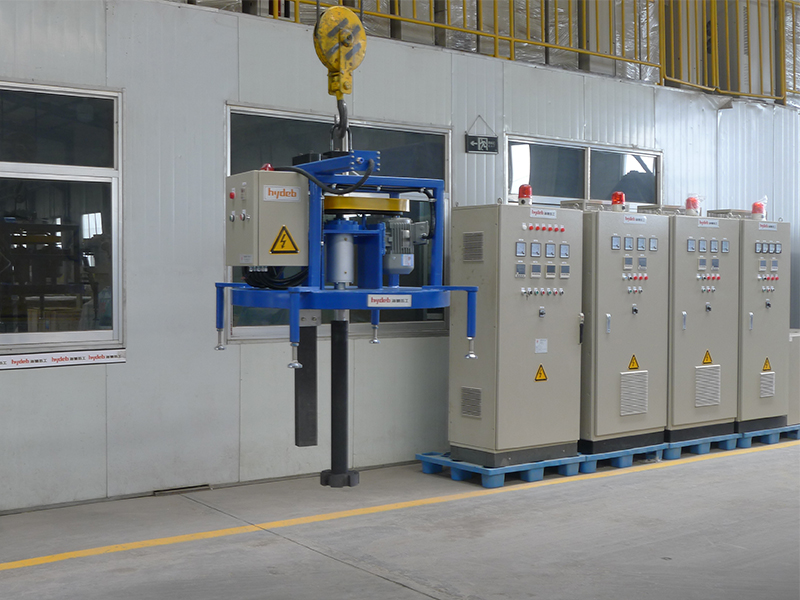 Suspending Rotary Degassing and Fluxing Unit