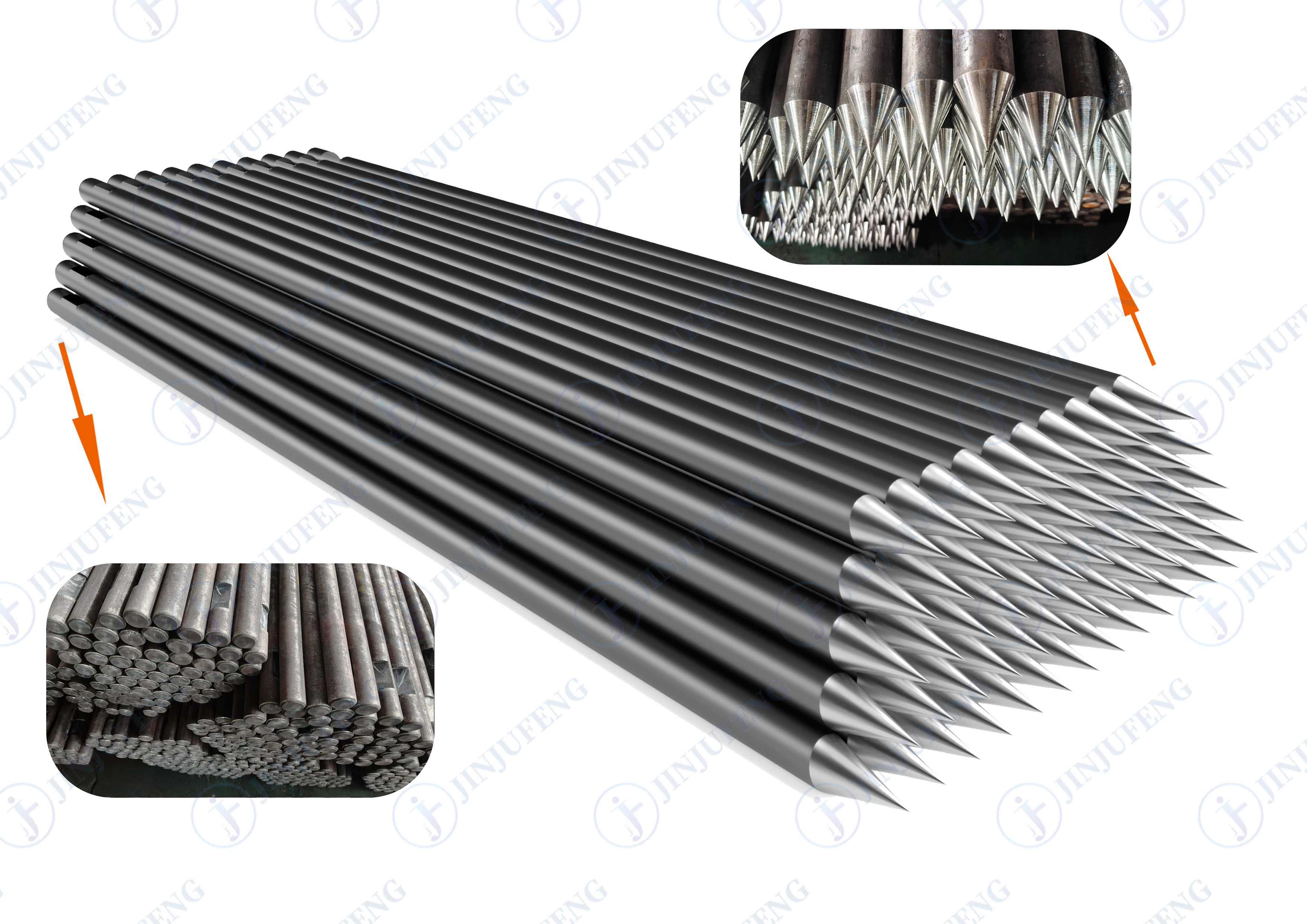 Poking drill rod